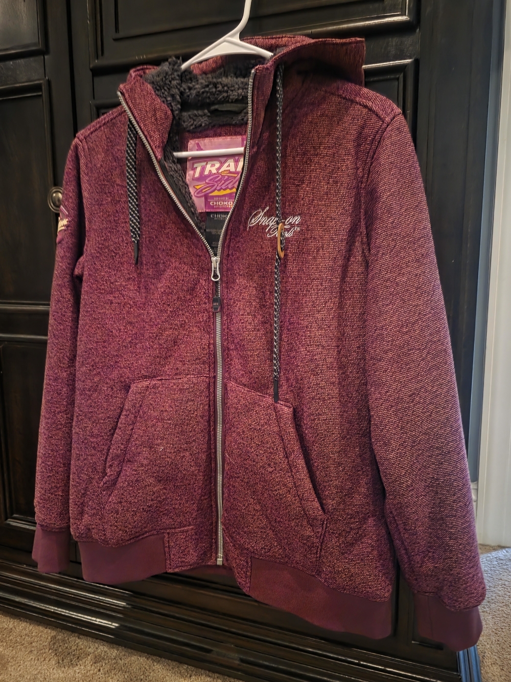 Trail Star Women's Purple Ski Hoodie Jacket